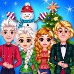 Постер игры Празднование Рождества Замороженной Принцессы